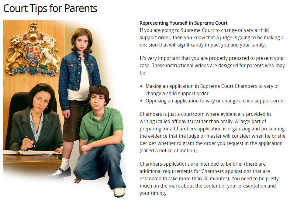 Court Tips for Parents